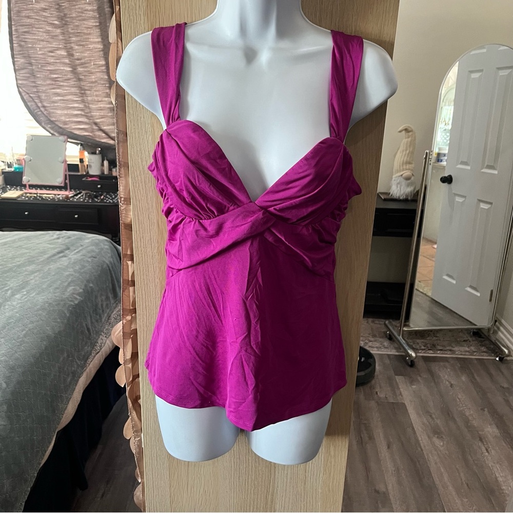 Y2K Frederick's of Hollywood Pink Bustier Tank‎ Top